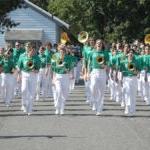 The All-City Band marches down the street.